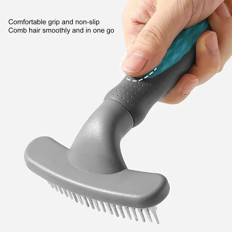 Cute Pet Grooming Comb Hair Removal Combs Effective Rustproof Shedding Brush For  Pets