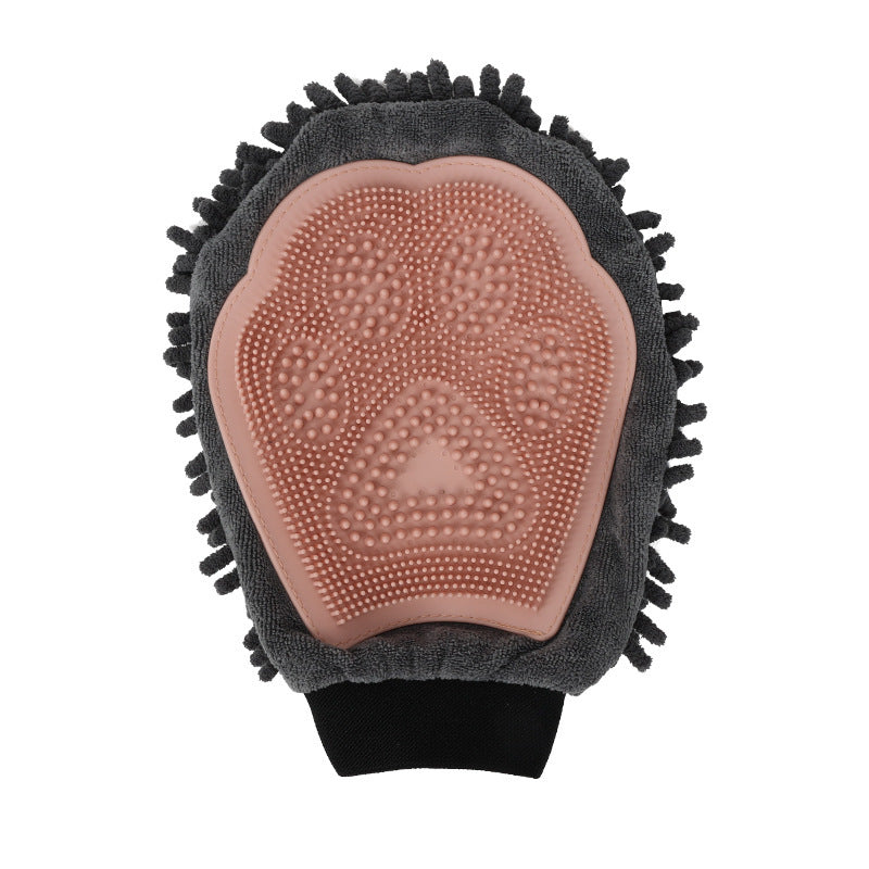 Pet Bathing Brush 2-in-1 Grooming Glove For Brushing, Massaging, And Drying Pet Grooming .