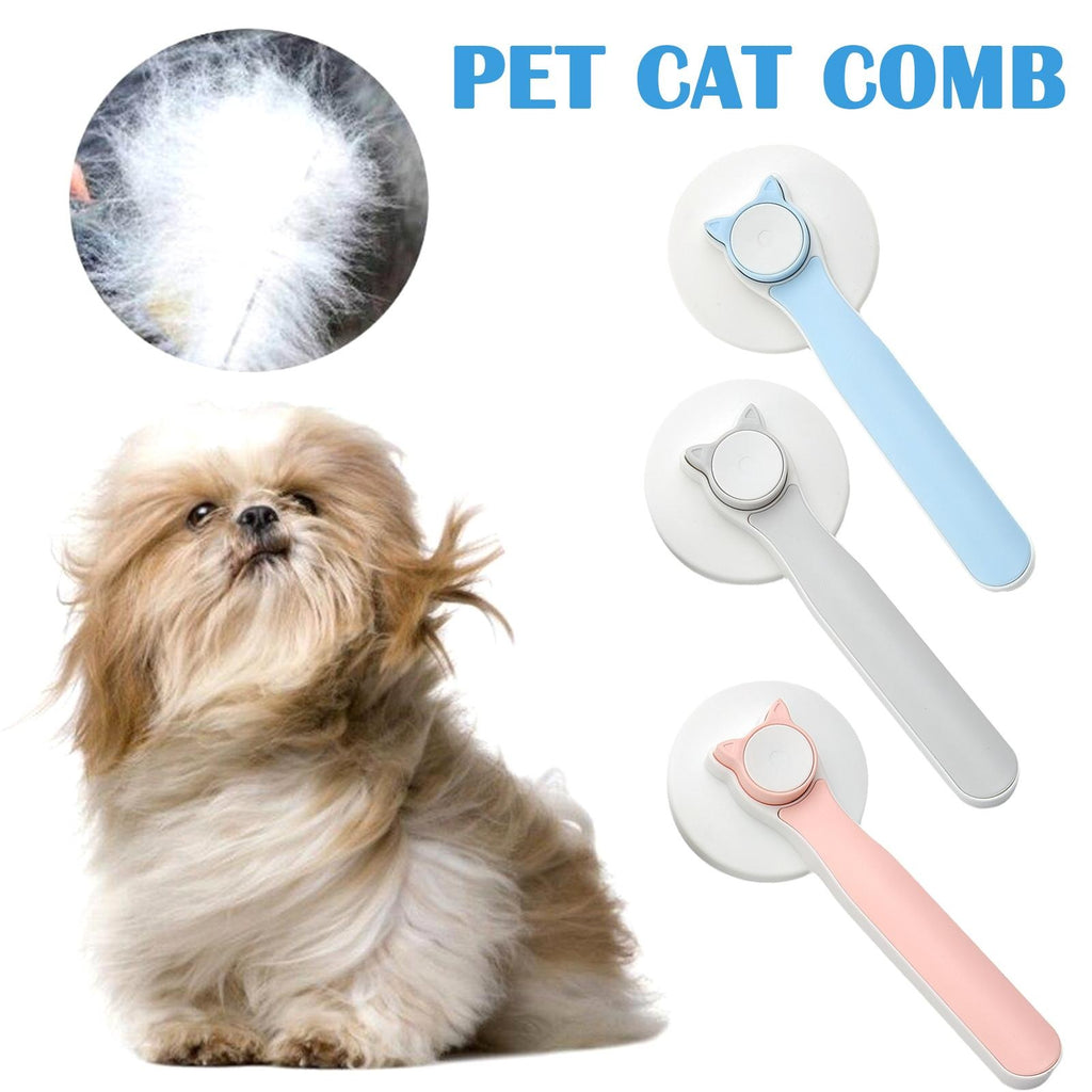Cats And Dogs Grooming Brush, Self Cleaning Slicker Brushes Pet Hair Removal Comb Stainless Steel Needle Brush