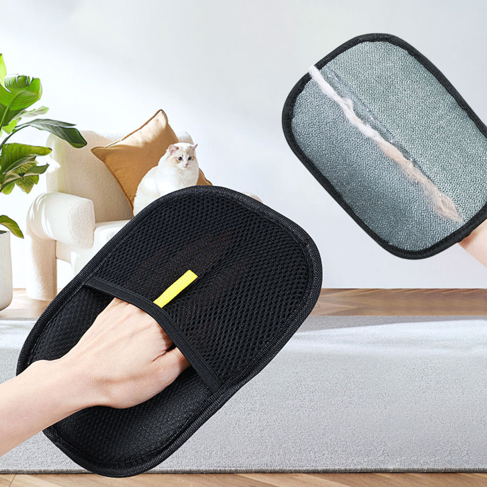 Pet Hair Remover Gloves Deshedding Brush Glove For Dog Cat Rabbit With Long Short Curly Hair