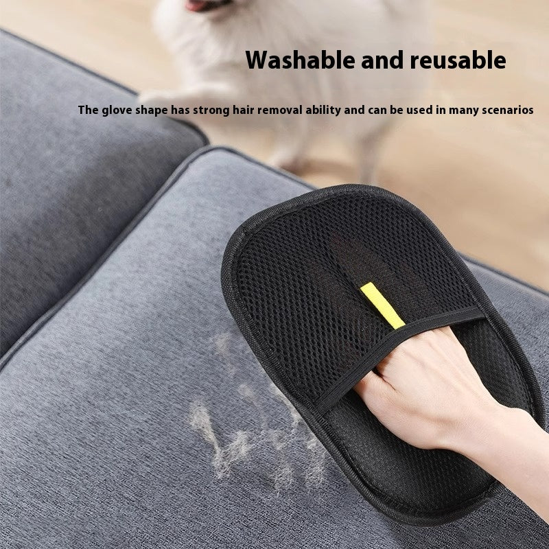 Pet Hair Remover Gloves Deshedding Brush Glove For Dog Cat Rabbit With Long Short Curly Hair